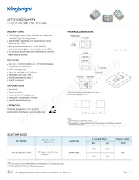 APT2012SECK/J4-PRV數據表 封面