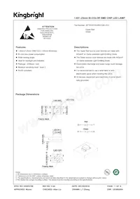 APTB1612SURKCGKC-F01 데이터 시트 표지