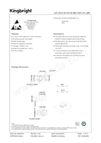 APTB1612SURKQBDC-F01 데이터 시트 표지