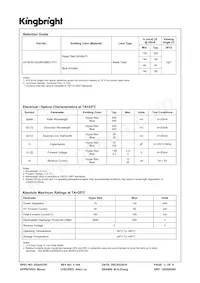 APTB1612SURKQBDC-F01數據表 頁面 2
