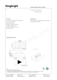 APTD1608SYC/J3 Datenblatt Cover