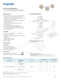 APTF1616LSEEZGKQBKC Datasheet Cover