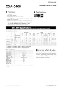 CXA-0406數據表 封面