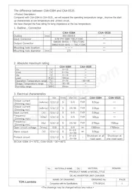 CXA-0535 Datasheet Page 2