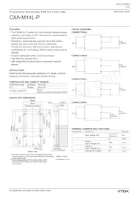 CXA-M14L-P Datasheet Cover