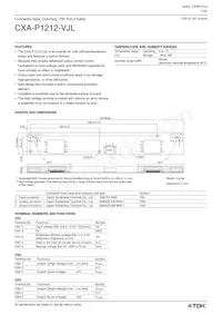 CXA-P1212-VJL Datasheet Copertura