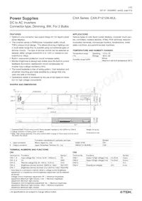 CXA-P1212A-WJL Datasheet Cover