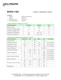 D405-120 Datasheet Cover