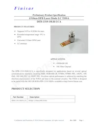 DFB-1310-10LR-LCA Datasheet Cover