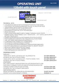 EA EDIP128W-6LWTP Datasheet Copertura