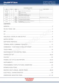 EA EDIPTFT43-A Datasheet Page 2