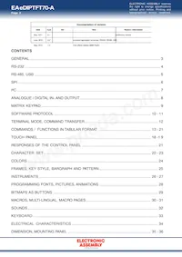 EA EDIPTFT70-A Datasheet Page 2