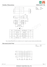 FHR1105P-TR Datasheet Pagina 2