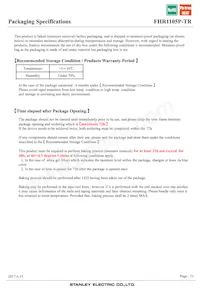 FHR1105P-TR Datasheet Pagina 11