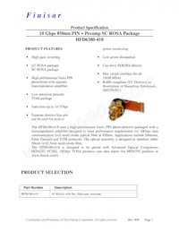 HFD6380-418 Datasheet Cover