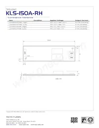 KLS-150A-RH Datasheet Pagina 2