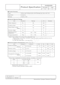 LNJ024X4ARA Datasheet Page 3