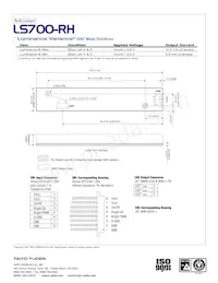 LS700-RH Datasheet Pagina 2
