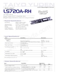 LS720A-RH數據表 封面