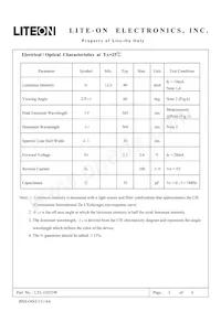 LTL-10233W Datasheet Page 3