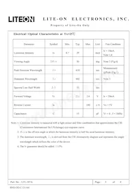 LTL-307A Datasheet Page 3