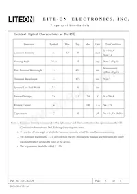 LTL-4222N Datasheet Page 3