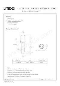 LTL-4253 Datasheet Cover