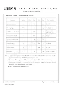 LTL-4273 Datasheet Pagina 3