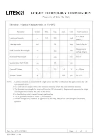 LTL1CHTBK5 Datasheet Page 4