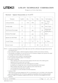 LTL2P3TBK5 Datasheet Page 4