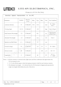 LTST-C150KAKT Datasheet Page 3