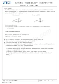 LTST-C150KRKT Datasheet Pagina 11