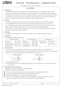 LTST-C155GYKT Datasheet Page 10