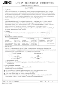 LTST-C170KRKT Datasheet Pagina 10