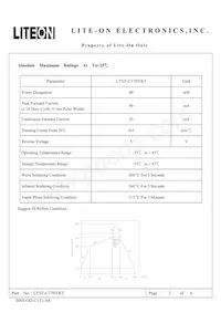 LTST-C170YKT Datasheet Page 2