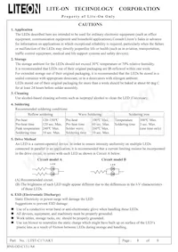 LTST-C171AKT Datasheet Pagina 9