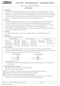 LTST-C193KRKT-2A Datasheet Pagina 9