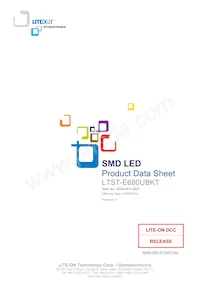 LTST-E680UBKT Datasheet Cover