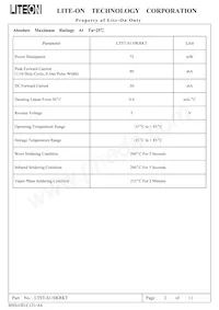 LTST-S110KRKT Datasheet Page 2