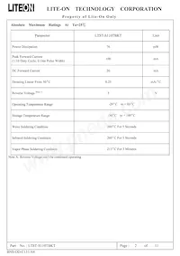LTST-S110TBKT Datasheet Page 2
