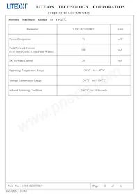 LTST-S220TBKT Datasheet Pagina 3