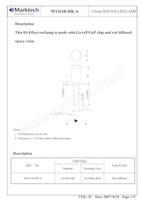 MT4118-HR-A Datasheet Page 2