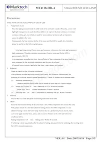 MT4118-HR-A Datasheet Pagina 6