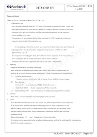 MT5470D-UY Datasheet Pagina 6