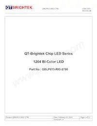 QBLP613-RIG-2790 Datasheet Cover