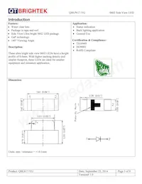 QBLP617-YG Datasheet Pagina 3