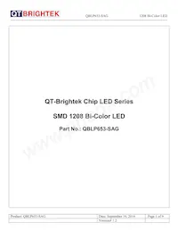 QBLP653-SAG Datasheet Cover