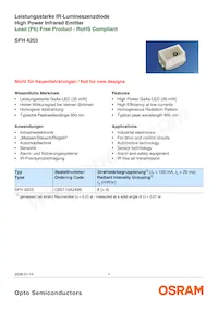 SFH 4203-Z Datenblatt Cover