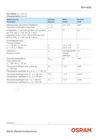 SFH 4252-Z Datasheet Page 3