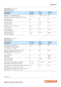 SFH 4511 Datasheet Pagina 2